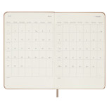 Kalendarz tygodniowy MOLESKINE 2024, 12M, P, twarda oprawa, sandy brown