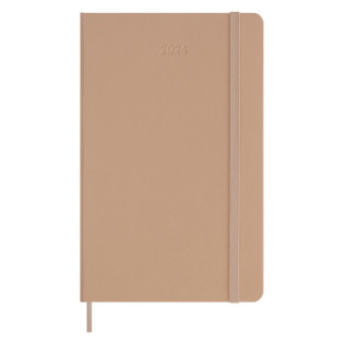 Kalendarz tygodniowy MOLESKINE 2024, 12M, L, twarda oprawa, sandy brown