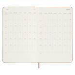 Kalendarz tygodniowy MOLESKINE 2024, 12M, L, twarda oprawa, sandy brown