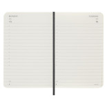 Kalendarz dzienny MOLESKINE 2024, 12M, P, miękka oprawa, czarny