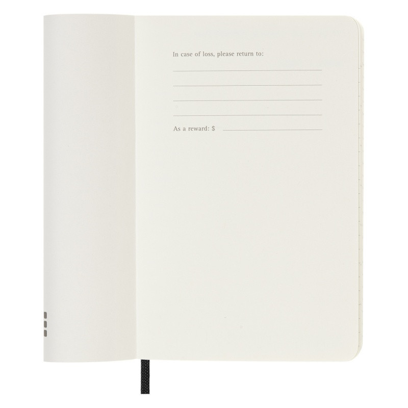 Kalendarz miesięczny MOLESKINE 2024, 12M, P, miękka oprawa, czarny