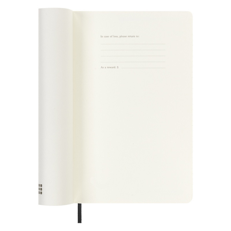 Kalendarz miesięczny MOLESKINE 2024, 12M, L, miękka oprawa, czarny