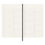 Kalendarz miesięczny MOLESKINE 2024, 12M, L, miękka oprawa, czarny