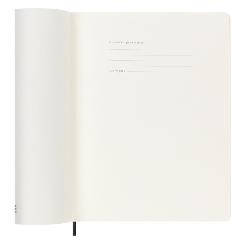 Kalendarz miesięczny MOLESKINE 2024, 12M, XL, miękka oprawa, czarny