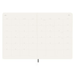 Kalendarz miesięczny MOLESKINE 2024, 12M, XL, miękka oprawa, czarny