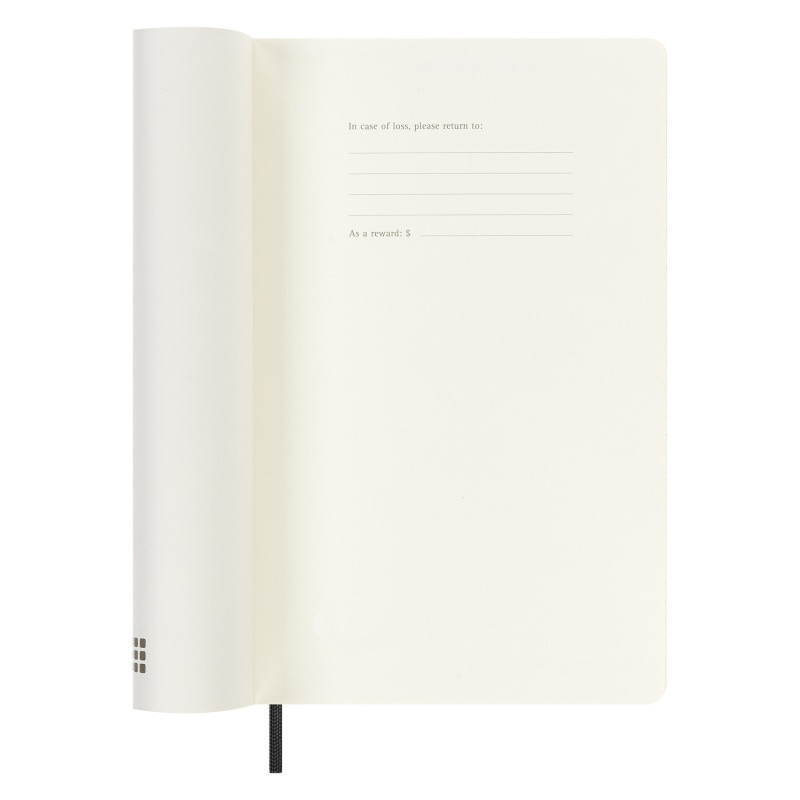 Kalendarz tygodniowy MOLESKINE 2024, 12M, L, miękka oprawa, czarny