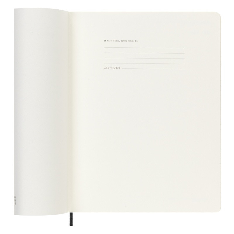 Kalendarz tygodniowy MOLESKINE 2024, 12M, XL, miękka oprawa, czarny