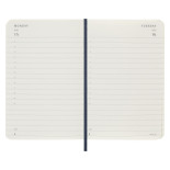 Kalendarz dzienny MOLESKINE 2024, 12M, P, miękka oprawa, sapphire blue