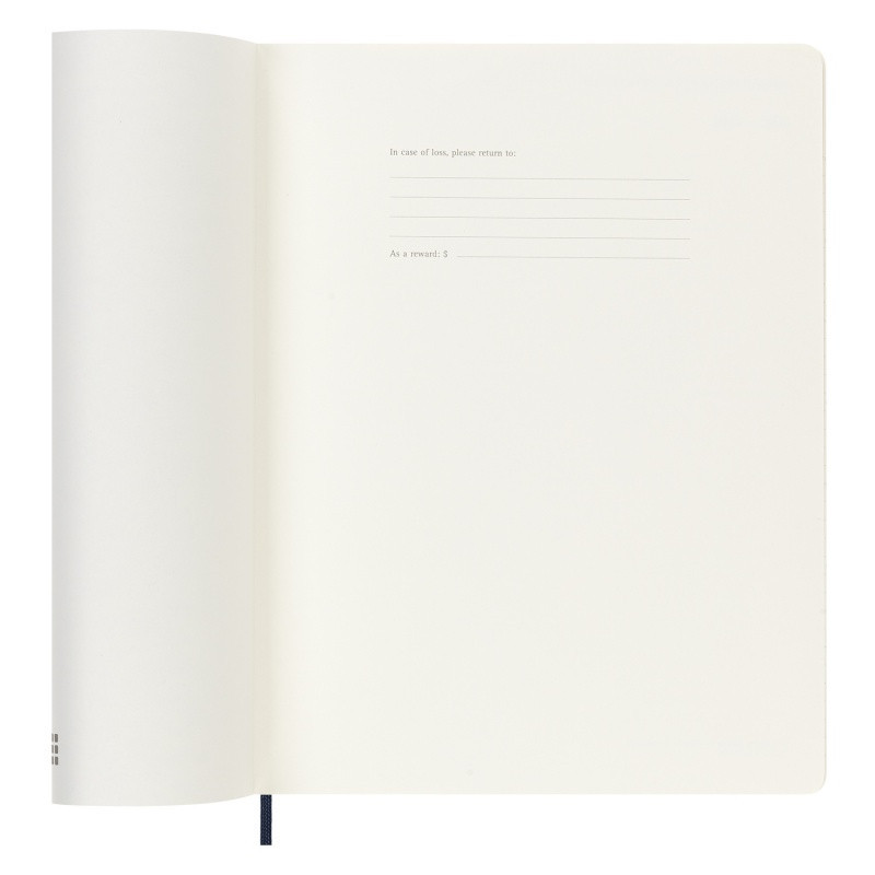 Kalendarz tygodniowy MOLESKINE 2024, 12M, XL, miękka oprawa, sapphire blue