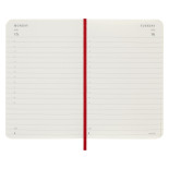 Kalendarz dzienny MOLESKINE 2024, 12M, P, miękka oprawa, scarlet red