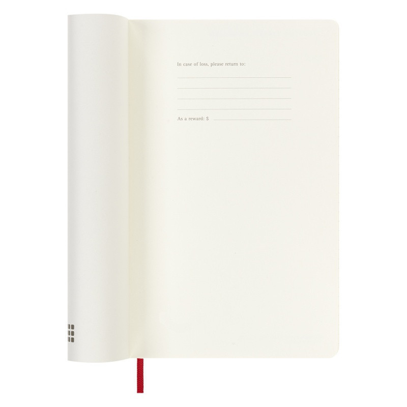 Kalendarz dzienny MOLESKINE 2024, 12M, L, miękka oprawa, scarlet red