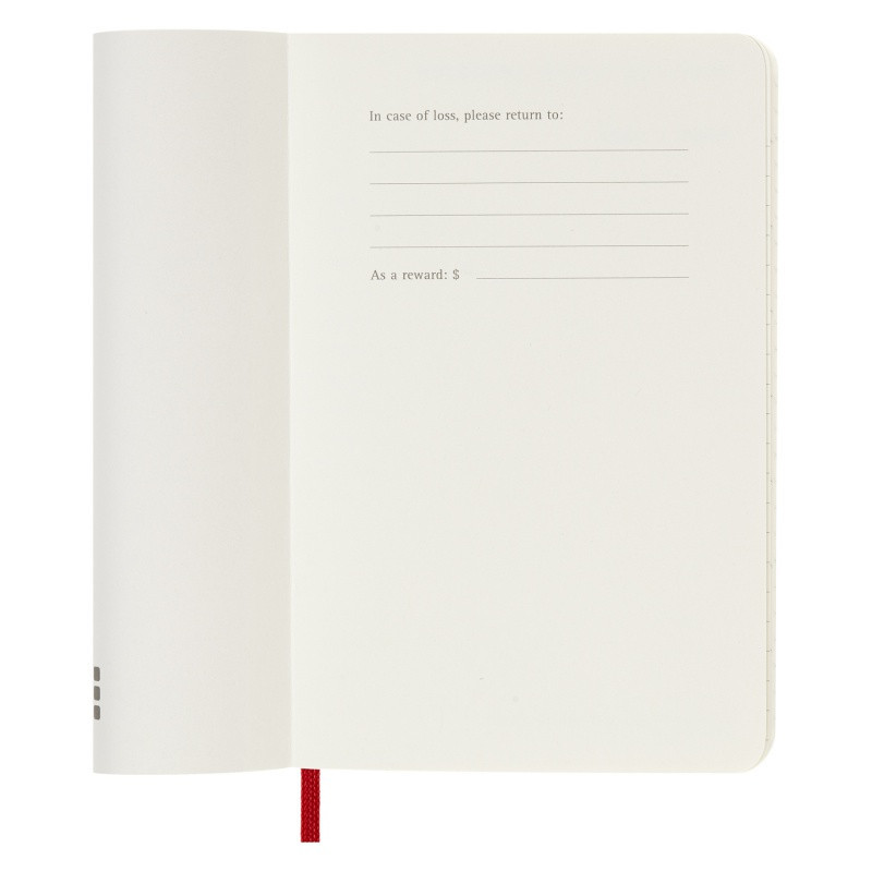 Kalendarz tygodniowy MOLESKINE 2024, 12M, P, miękka oprawa, scarlet red