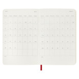 Kalendarz tygodniowy MOLESKINE 2024, 12M, P, miękka oprawa, scarlet red