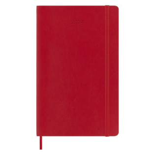 Kalendarz tygodniowy MOLESKINE 2024, 12M, L, miękka oprawa, scarlet red