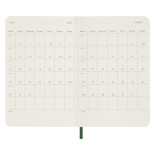 Kalendarz dzienny MOLESKINE 2024, 12M, P, miękka oprawa, myrtle green