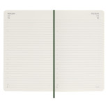 Kalendarz dzienny MOLESKINE 2024, 12M, L, miękka oprawa, myrtle green