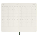 Kalendarz dzienny MOLESKINE 2024, 12M, L, miękka oprawa, myrtle green