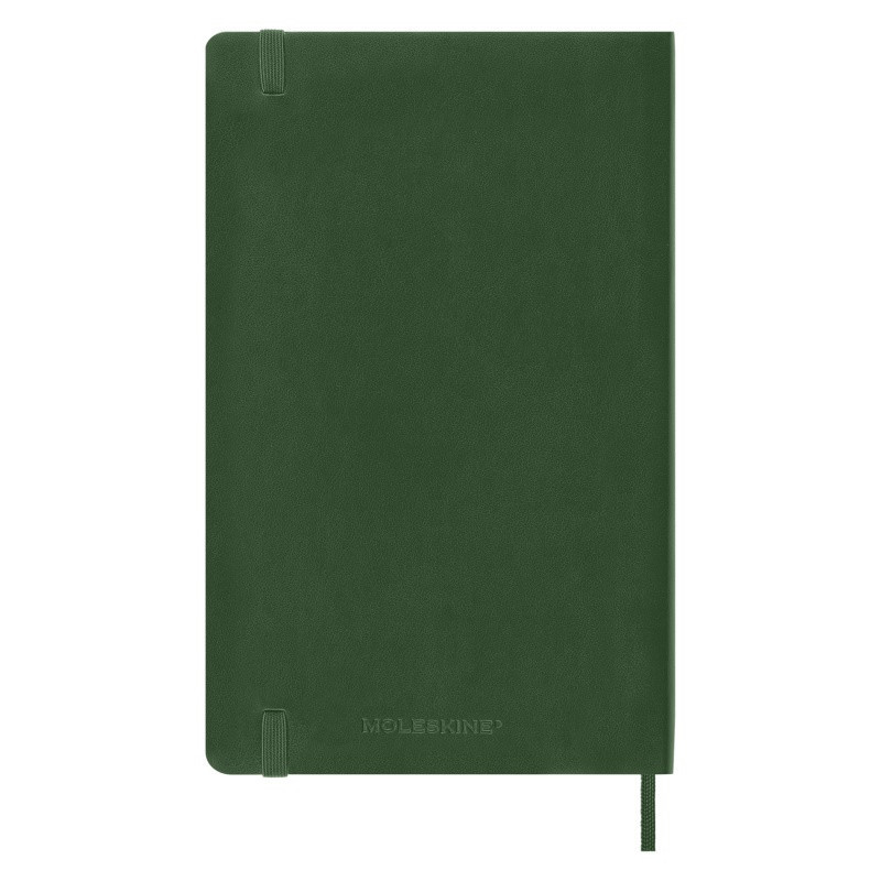 Kalendarz dzienny MOLESKINE 2024, 12M, L, miękka oprawa, myrtle green