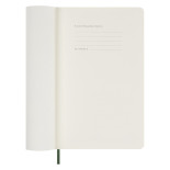 Kalendarz tygodniowy MOLESKINE 2024, 12M, L, miękka oprawa, myrtle green