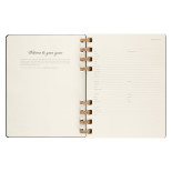 Kalendarz akademicki na spirali MOLESKINE lip 23 - cze 2024, XL, twarda oprawa, czarny