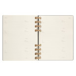 Kalendarz akademicki na spirali MOLESKINE lip 23 - cze 2024, XL, twarda oprawa, czarny