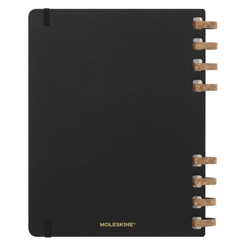 Kalendarz akademicki na spirali MOLESKINE lip 23 - cze 2024, XL, twarda oprawa, czarny