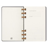 Kalendarz akademicki na spirali MOLESKINE lip 23 - cze 2024, L, twarda oprawa, czarny