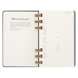 Kalendarz akademicki na spirali MOLESKINE lip 23 - cze 2024, L, twarda oprawa, czarny