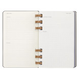 Kalendarz akademicki na spirali MOLESKINE lip 23 - cze 2024, L, twarda oprawa, czarny