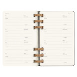 Kalendarz akademicki na spirali MOLESKINE lip 23 - cze 2024, L, twarda oprawa, czarny