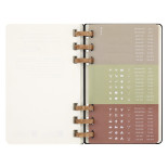 Kalendarz akademicki na spirali MOLESKINE lip 23 - cze 2024, L, twarda oprawa, czarny