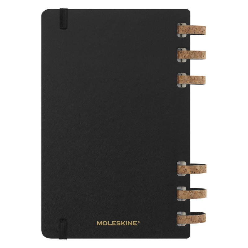 Kalendarz akademicki na spirali MOLESKINE lip 23 - cze 2024, L, twarda oprawa, czarny