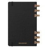 Kalendarz akademicki na spirali MOLESKINE lip 23 - cze 2024, L, twarda oprawa, czarny