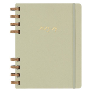 Kalendarz akademicki na spirali MOLESKINE lip 23 - cze 24, XL, twarda oprawa, crush kiwi