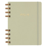 Kalendarz akademicki na spirali MOLESKINE lip 23 - cze 24, XL, twarda oprawa, crush kiwi