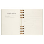 Kalendarz akademicki na spirali MOLESKINE lip 23 - cze 24, XL, twarda oprawa, crush kiwi