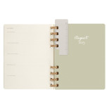 Kalendarz akademicki na spirali MOLESKINE lip 23 - cze 24, XL, twarda oprawa, crush kiwi