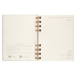 Kalendarz akademicki na spirali MOLESKINE lip 23 - cze 24, XL, twarda oprawa, crush almond