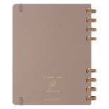 Kalendarz akademicki na spirali MOLESKINE lip 23 - cze 24, XL, twarda oprawa, crush almond