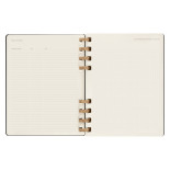 Kalendarz tygodniowy/miesięczny na spirali MOLESKINE 2024, 12M, XL, twarda oprawa, czarny