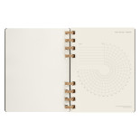 Kalendarz tygodniowy/miesięczny na spirali MOLESKINE 2024, 12M, XL, twarda oprawa, czarny