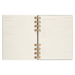 Kalendarz tygodniowy/miesięczny na spirali MOLESKINE 2024, 12M, XL, twarda oprawa, czarny