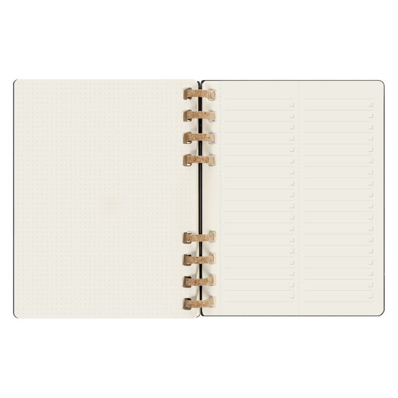 Kalendarz tygodniowy/miesięczny na spirali MOLESKINE 2024, 12M, XL, twarda oprawa, czarny