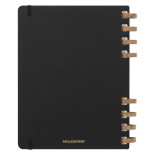 Kalendarz tygodniowy/miesięczny na spirali MOLESKINE 2024, 12M, XL, twarda oprawa, czarny