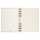 Kalendarz tygodniowy/miesięczny na spirali MOLESKINE 2024, 12M, XL, twarda oprawa, crush almond