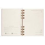 Kalendarz tygodniowy/miesięczny na spirali MOLESKINE 2024, 12M, XL, twarda oprawa, crush almond