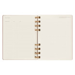 Kalendarz tygodniowy/miesięczny na spirali MOLESKINE 2024, 12M, XL, twarda oprawa, crush almond
