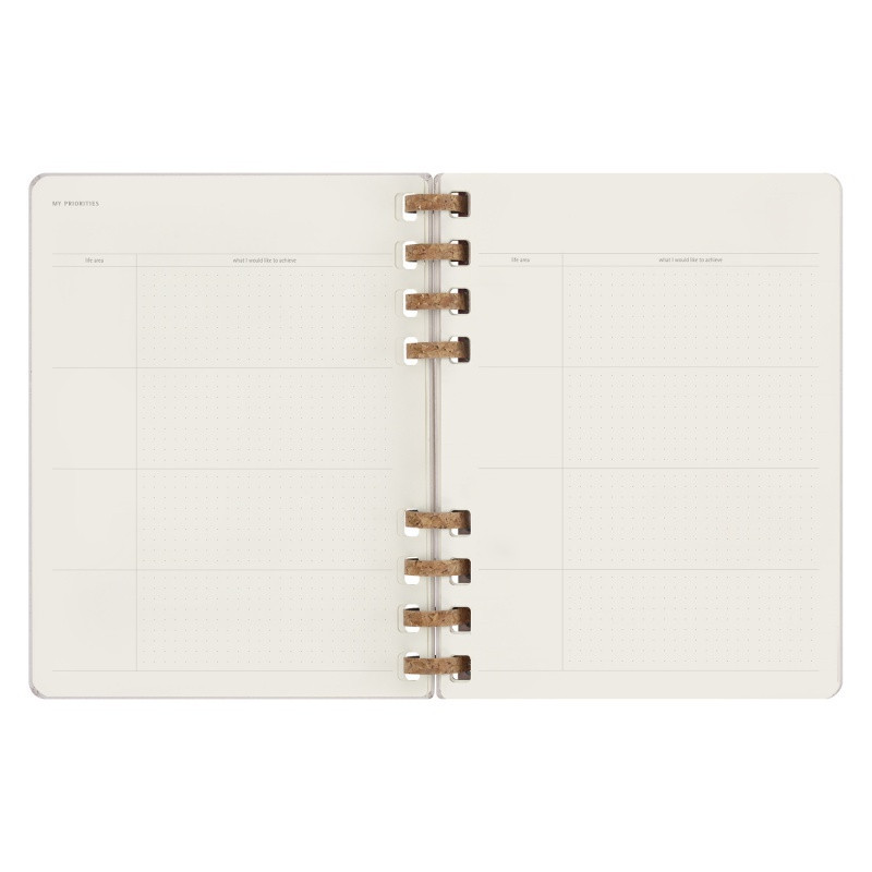 Kalendarz na spirali MOLESKINE, bez dat, XL, twarda oprawa, crush grape