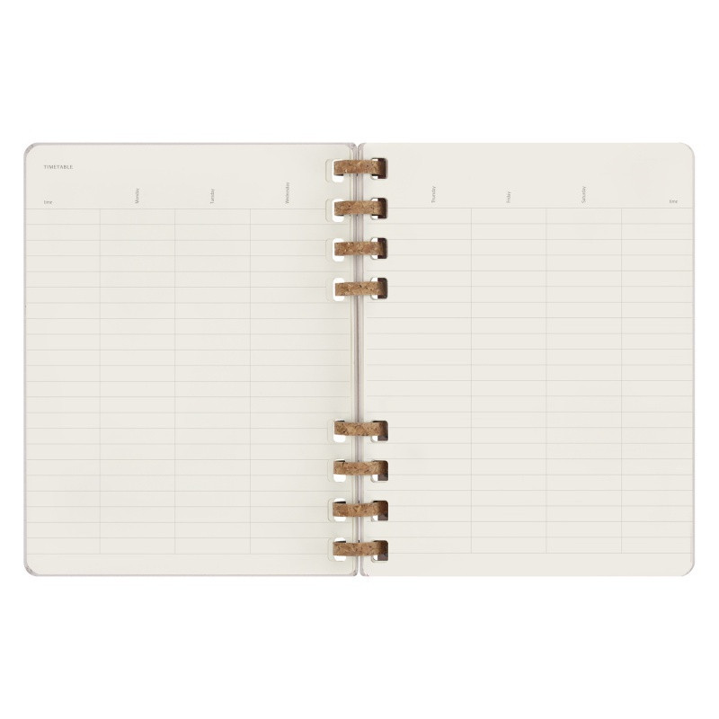 Kalendarz na spirali MOLESKINE, bez dat, XL, twarda oprawa, crush grape