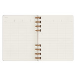 Kalendarz na spirali MOLESKINE, bez dat, XL, twarda oprawa, crush grape